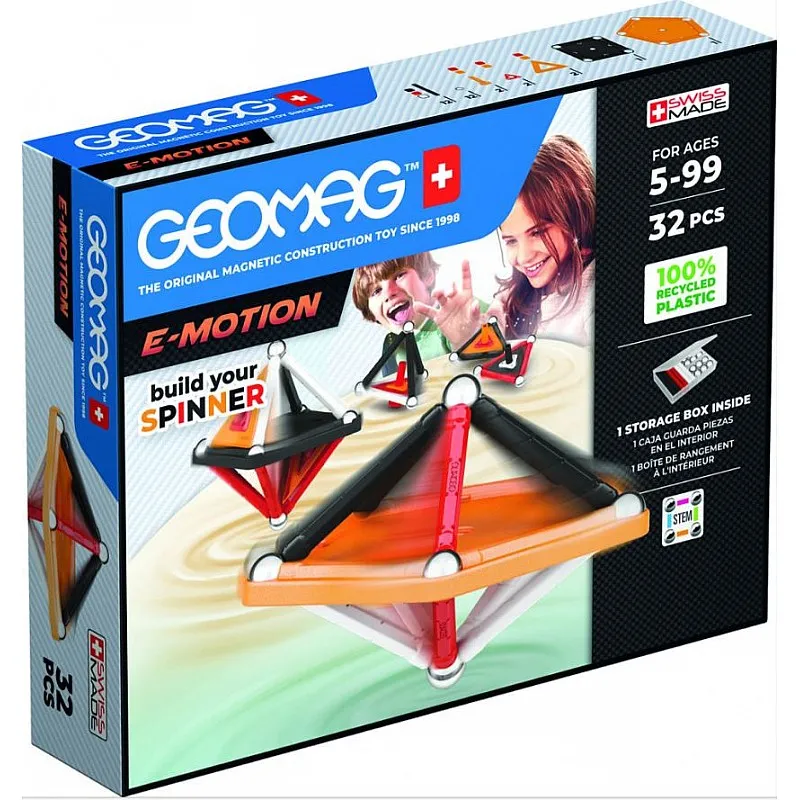 Магнитен конструктор, Geomag, E-Motion панели, 32 части
