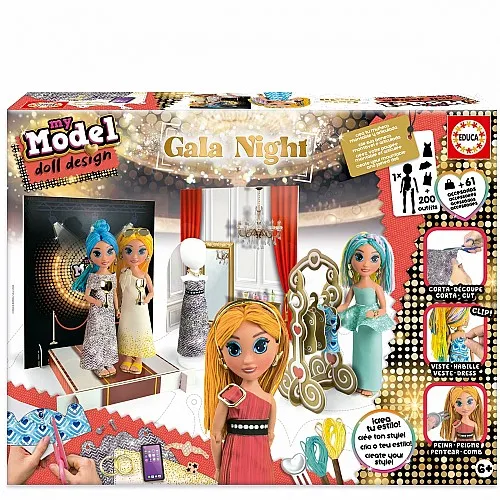 Творчески комплект, Educa, Моят модел куклен дизайн, Гала вечер
