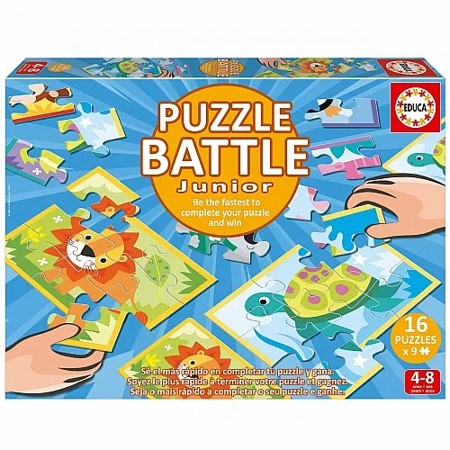 Пъзел битки, Educa, 16 х 9 части, Животни