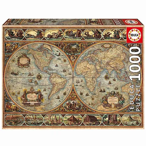 Пъзел, Educa, Светът, 1000 части