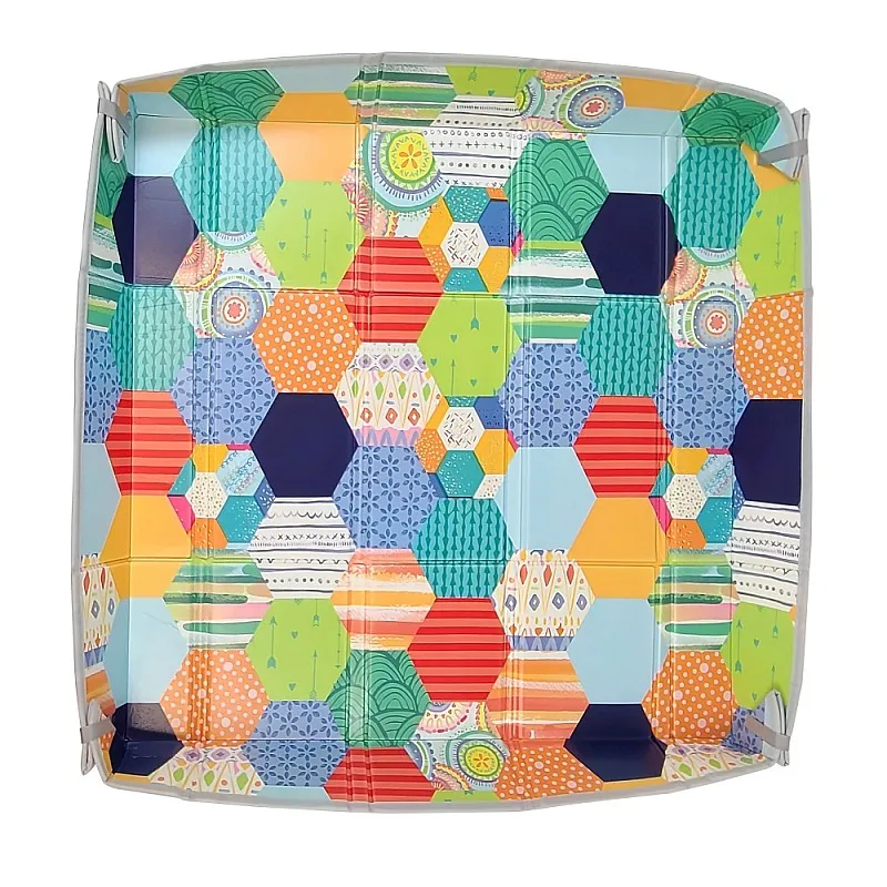 Сгъваема мека постелка от пяна, Infantino, Цветове, 147 x 147 см