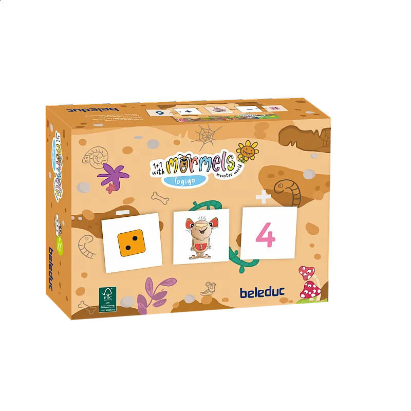 Дървена логическа игра, Beleduc, Mormels, Logigo, 54 части