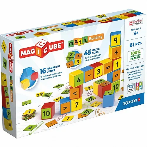 Магнитен конструктор, Geomag, Magicube, Математическо изграждане, 61 части