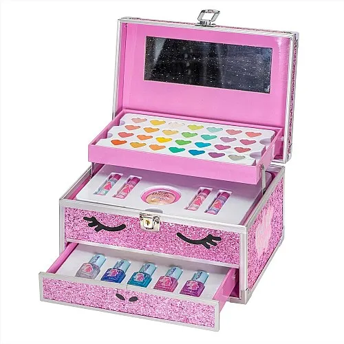 Комплект козметика в голям куфар, Martinelia, Малък еднорог, 38 части