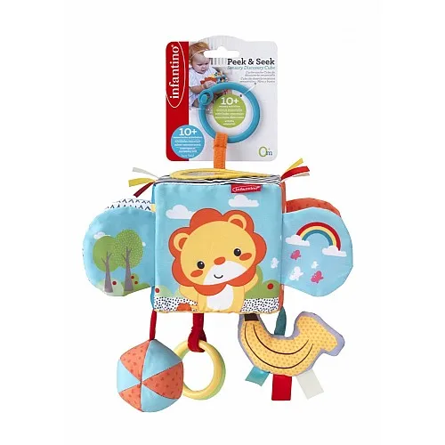Бебешки сензорен куб, Infantino, Животни