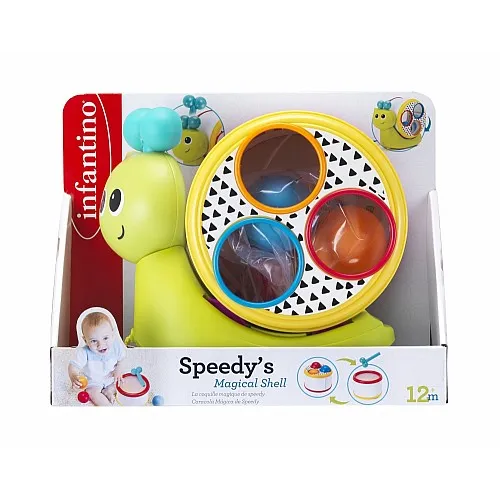 Играчка за дърпане 3 в 1, Infantino, Охлюв