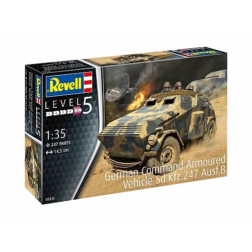 Сглобяем модел, Revell, Германска командна бронирана машина Sd.Kfz.247 Ausf.B, 247 части