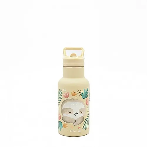 Термо бутилка от неръждаема стомана, Sassi, 350мл., Ленивец