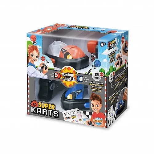 Комплект колички с дистанционно управление, Buki France, Блъскащи се колички, 2 броя