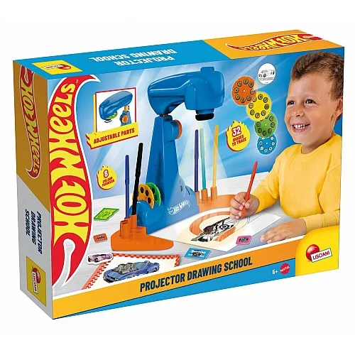 Творчески комплект, Lisciani, Hot Wheels, Проектор за рисуване