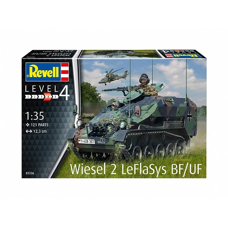 Сглобяем модел, Revell, Wiesel 2 LeFlaSys BF/UF, 121 части