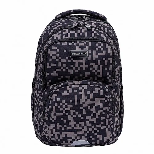 Ученическа раница, Head, Сиви блокчета, AB200, 44 х 32 х 19 см