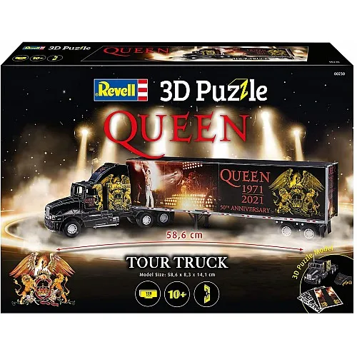 Пъзел, Revell, Камион и ремарке QUEEN 3D, 128 части
