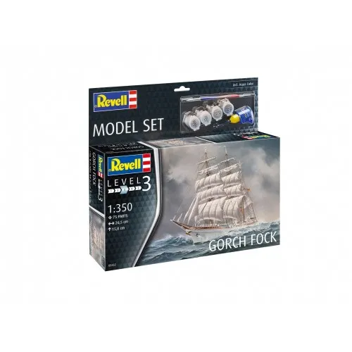Комплект сглобяем модел, Revell, Ветроходен кораб Gorch Fock, 75 части