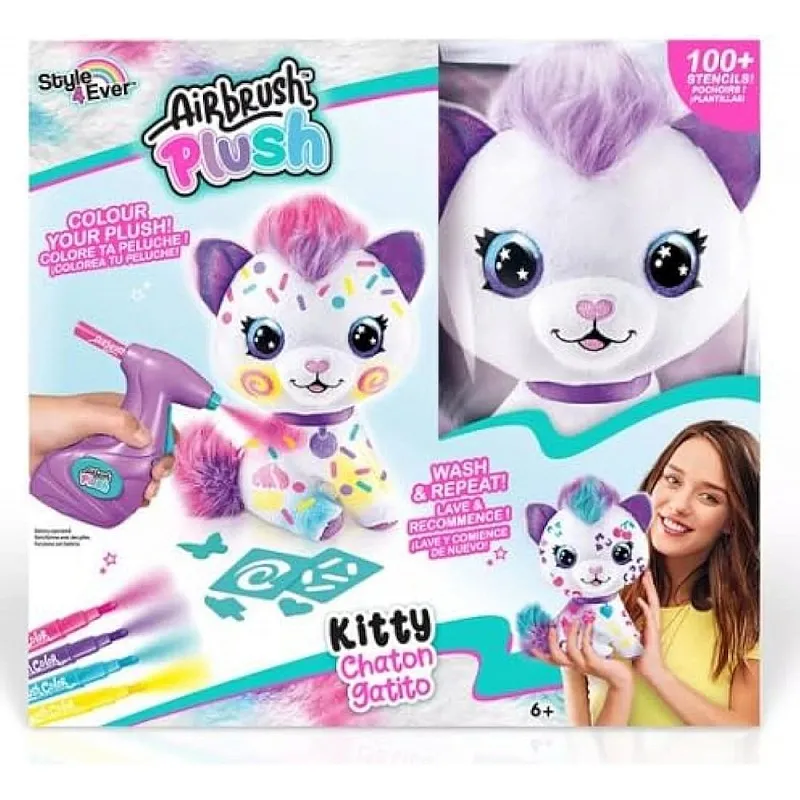 Творчески комплект, Canal Toys, Плюшена играчка за оцветяване, Kitty