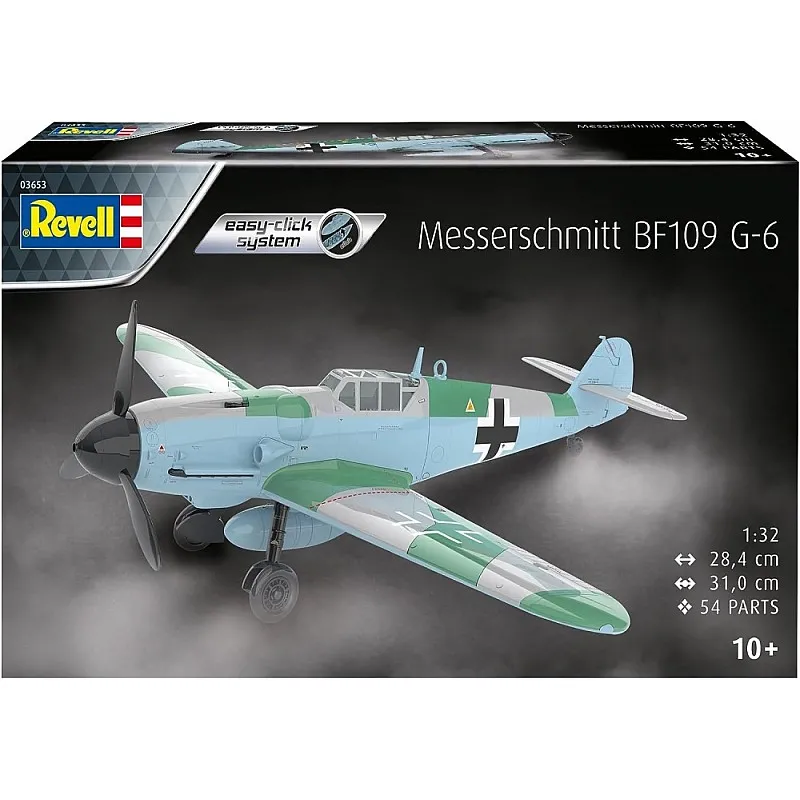 Сглобяем модел, Revell, Messerschmitt Bf109 G-6 Easy-Click, 54 части