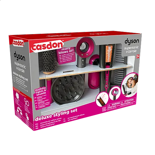 Интерактивен комплект за стилизиране на коса Делукс, Casdon, Dyson Supersonic & Corrale