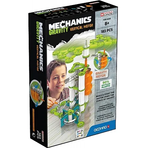 Магнитен конструктор, Geomag, Mechanics, Вертикален двигател, 183 части