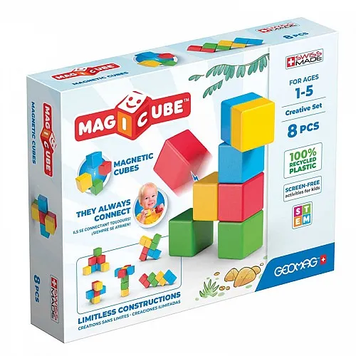 Магнитен конструктор, Geomag, Magicube, Creative, 8 части