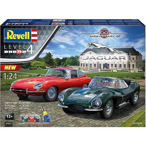 Комплект сглобяеми модели, Revell, 100 години Jaguar, 2 броя
