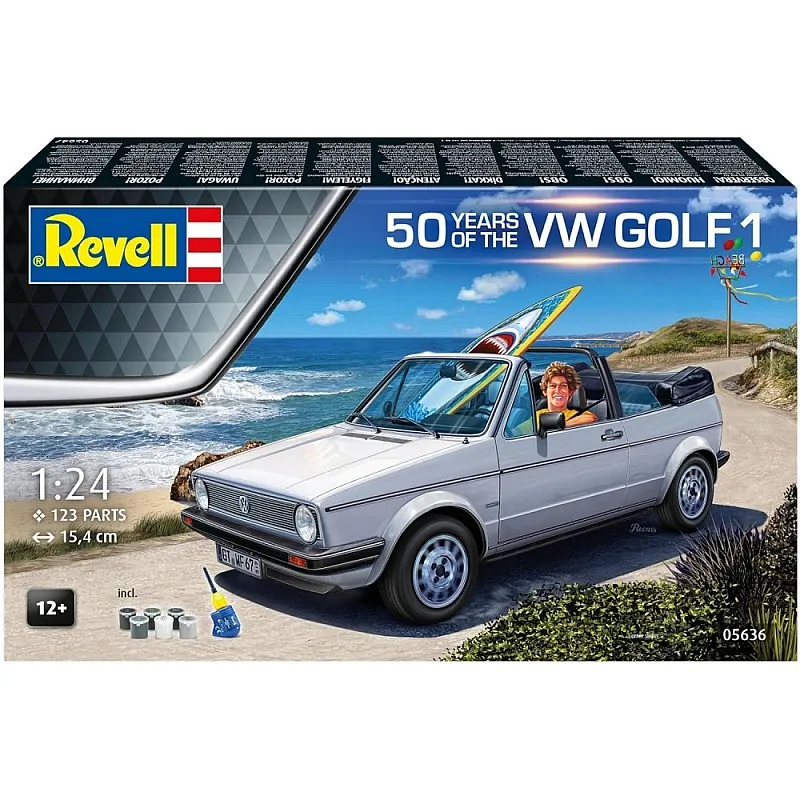 Сглобяем модел, Revell, Подаръчен комплект 50 години VW Golf 1