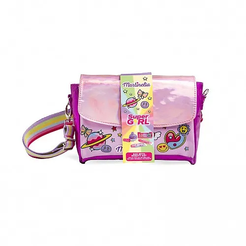 Козметичен комплект в чантичка, Martinelia, Супер момиче, 5 части