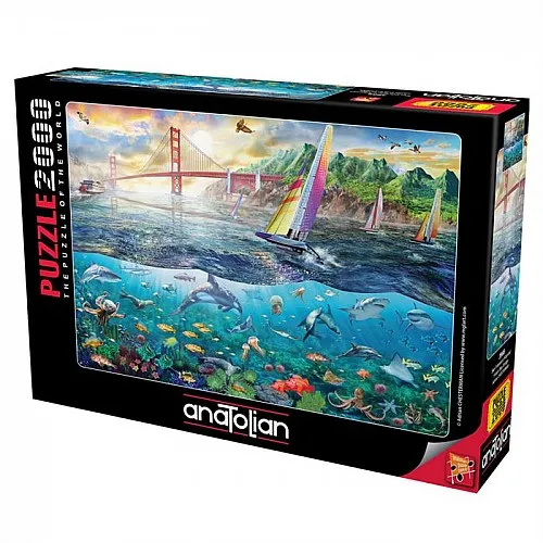 Пъзел, Anatolian, Заливът над моста Фриско, 2000 части