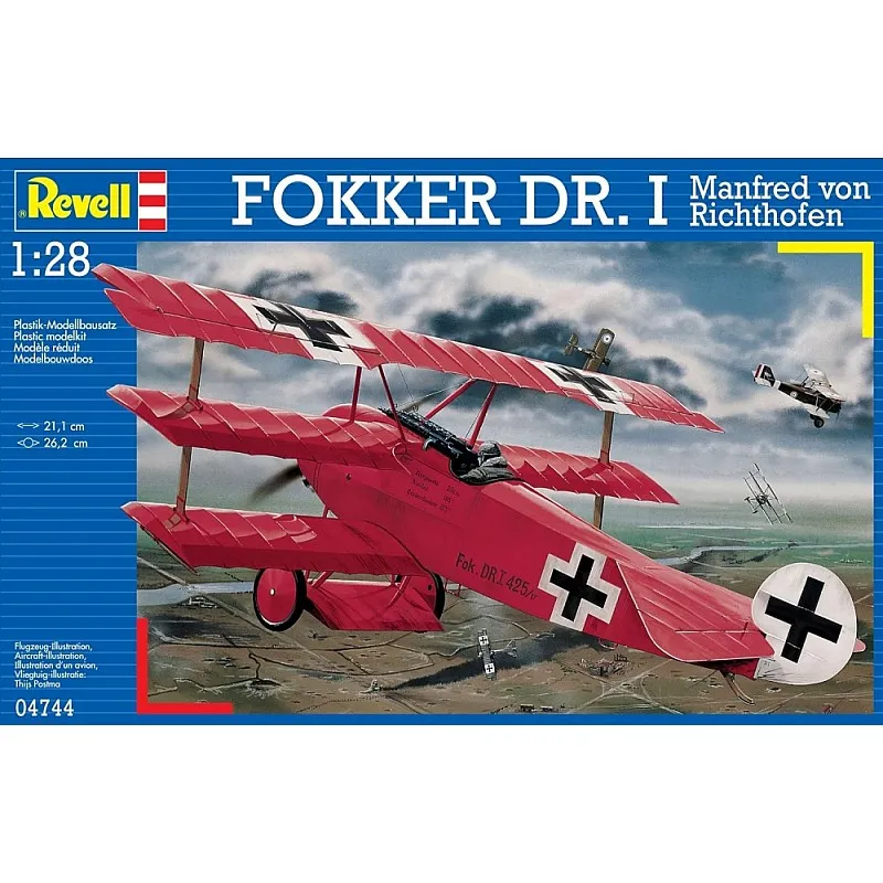Модел за сглобяване, Revell, Fokker Dr.1 Manfred von Richthofen, 66 части