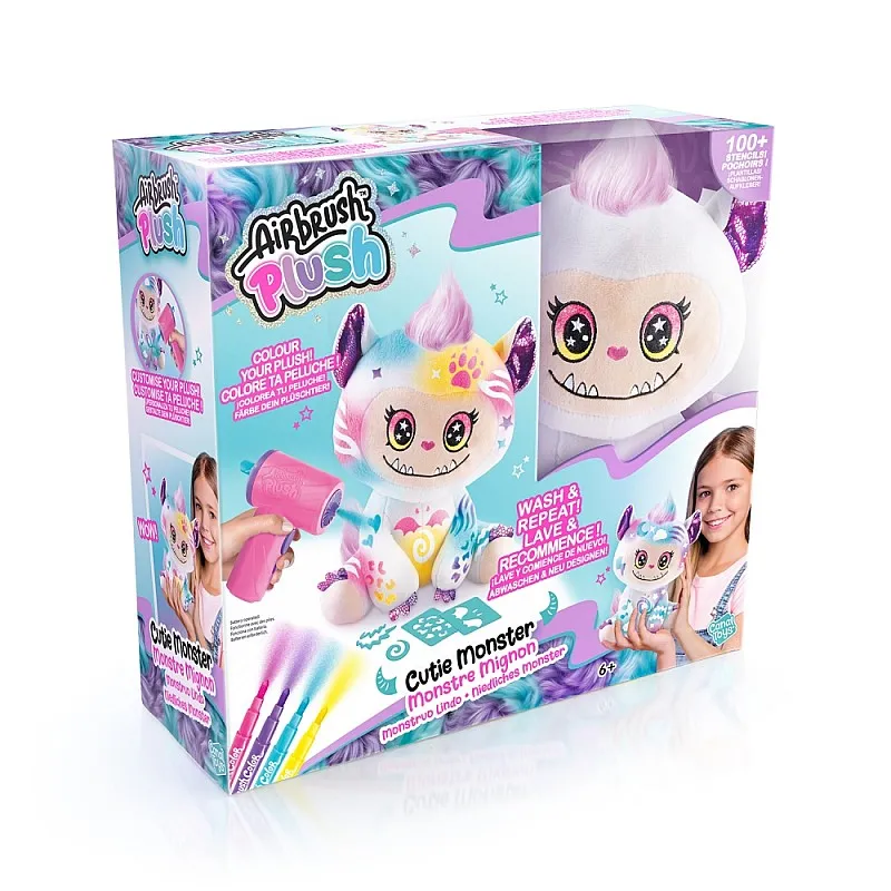 Творчески комплект, Canal Toys, Плюшена играчка за оцветяване, Сладко чудовище