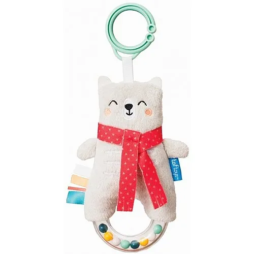 Бебешка мека дрънкалка, Taf Toys, Мечето Пол, 11.5 x 25 x 4 см