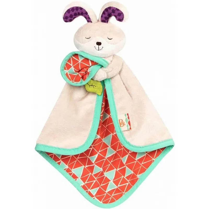 Бебешко одеяло за гушкане, Battat, Зайче, 21 x 5 x 32 cm