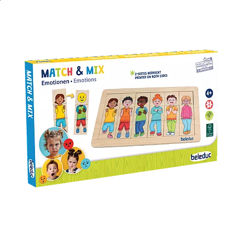 Дървен пъзел, Beleduc, Съчетай и миксирай, Емоции, 18 части
