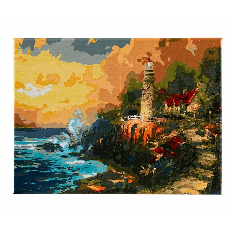 Творчески комплект, Craft Buddy, Рисуване по номера, Светлината на спокойствието, 30 х 40 см
