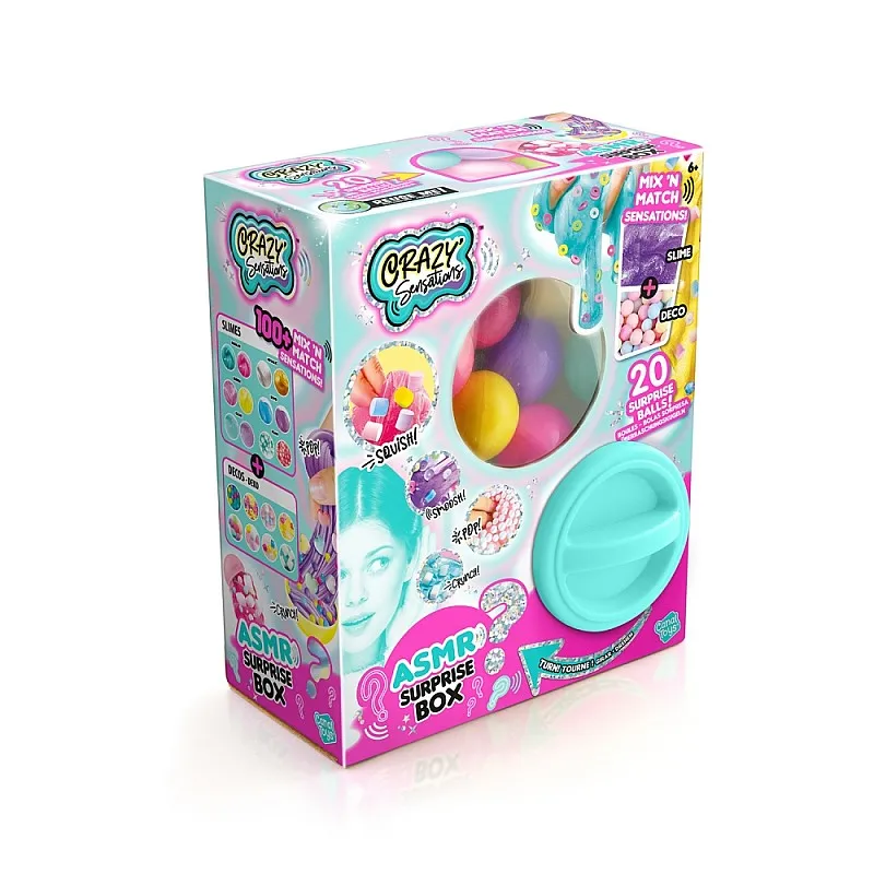 Творчески комплект, Canal Toys, Топчета ASMR слайм изненада с декорации, 20 бр.