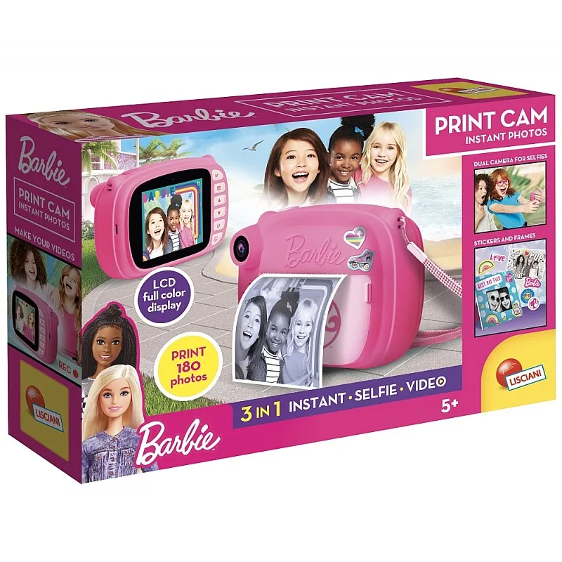 Детска камера за моментни снимки, Lisciani, Barbie
