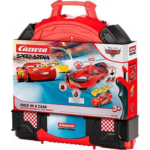 Състезателна писта в куфарче, Carrera, Disney Pixar Cars, 2.77м