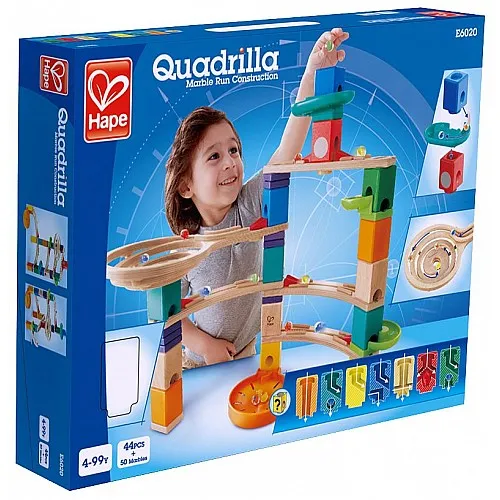 Комплект дървена писта, Hape, Quadrilla, Катерачът, 44 части