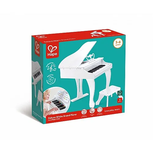 Голямо пиано, Hape, Делукс, Бяло