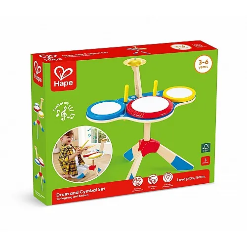Музикален комплект, Hape, Барабани и чинели