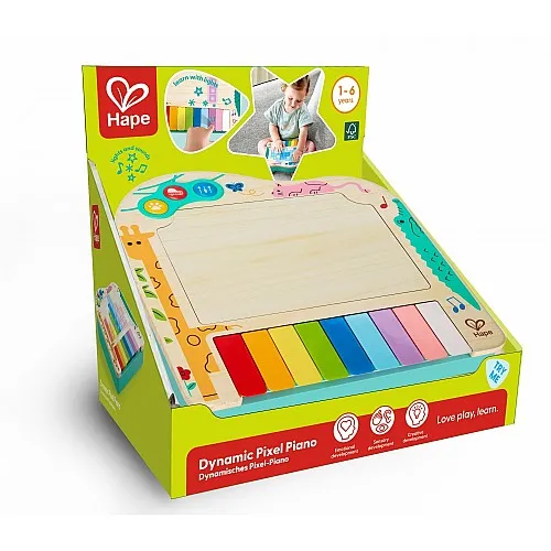 Дървено пиксел пиано, Hape