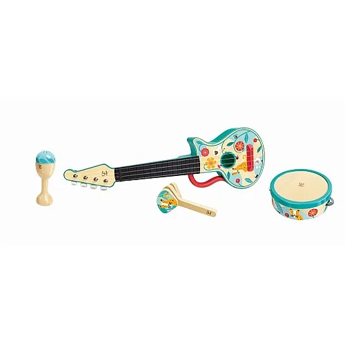 Детски музикален комплект, Hape, Перкусии, 4 части
