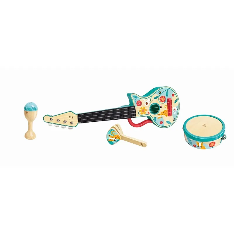 Детски музикален комплект, Hape, Перкусии, 4 части