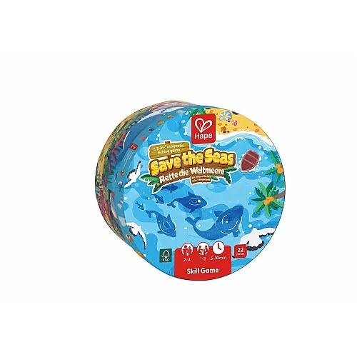 Магнитна игра за риболов, Hape, Спаси моретата 2 в 1, 22 части