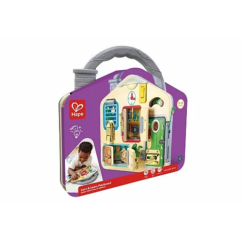 Образователна дървена дъска, Hape, заключи и научи