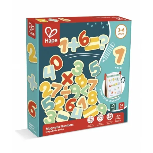 Магнитни цифри и знаци, Hape, 37 части