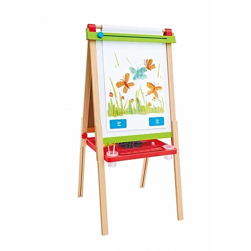 Двустранен дървен статив за рисуване, Hape, 52 x 43 x 115 см