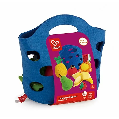 Игрален комплект, Hape, Кошница с плодове, 8 части