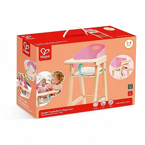 Дървено Столче за кукли, Hape, 2 части