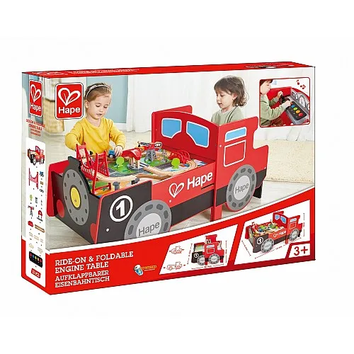 Дървено влакче за сядане със звук и светлина, Hape