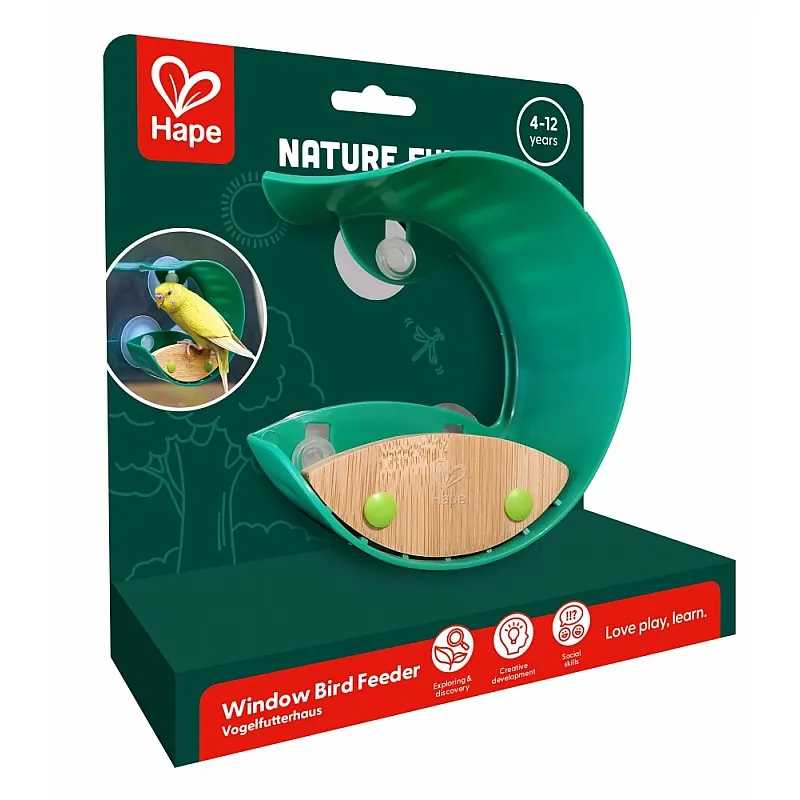Образователна играчка, Hape, Прозоречна хранилка за птици